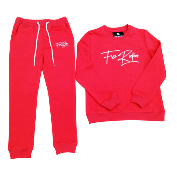 KIDS CREWNECK SIGNATURE SWEATSUIT - Free Reckon