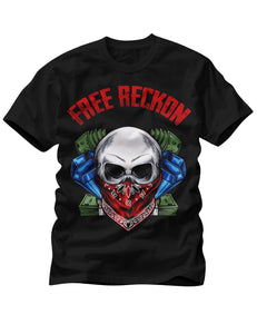 Free Reckon Skull Tee Black - Free Reckon